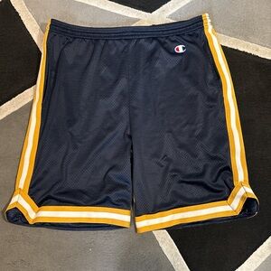 Champion vintage navy mesh basketball shorts
